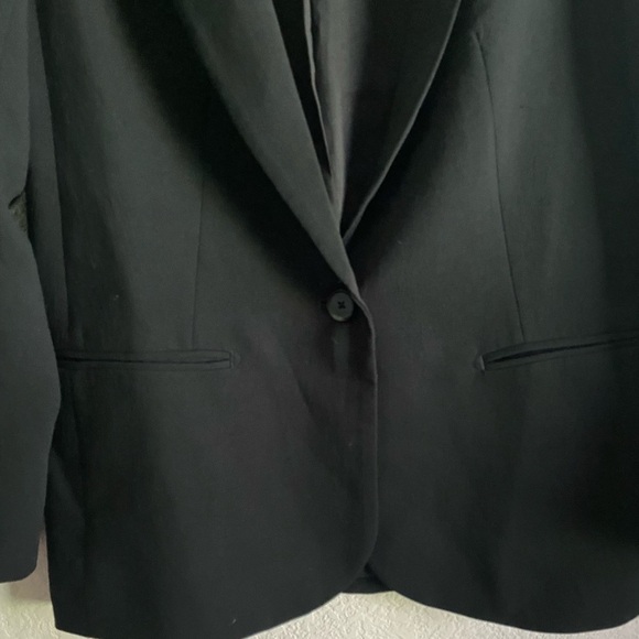 Artizia Babaton Single Breasted Peak Lapel Black Office Siren Work Blazer Size 4 - Picture 7 of 15